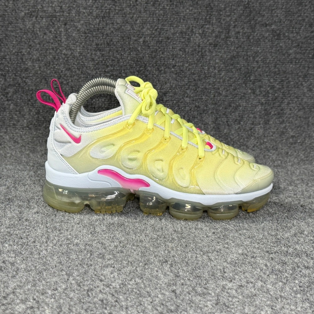 Nike Air Vapormax Plus Running Shoes Womens 7 Blue Tint Lemon Twist Athletic Run